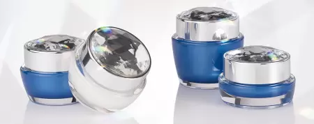 Packaging cosmetico e per la cura della pelle di lusso in acrilico a forma rotonda / quadrata - serie Diamante per Sempre